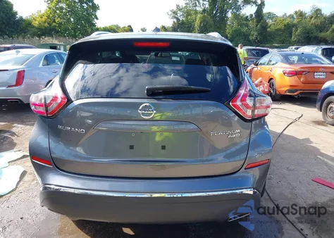 2015 Nissan Murano Platinum из США, поврежденный, VIN 5N1AZ2MH2FN280940
